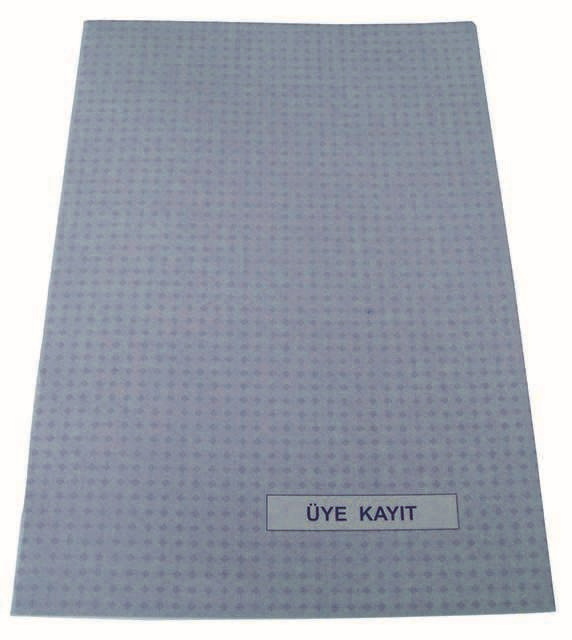 Üye Kayıt Defteri Karton Kapak 40 Yaprak