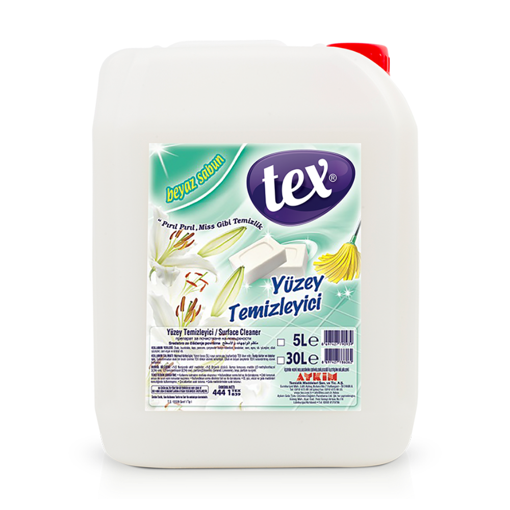 Tex Yüzey Temizleme Beyaz Sabun Kokulu 5 Kg.