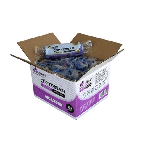 Atiplast Çöp Poşeti Büyük Boy 65X80 70 Gr.10 Lu Paket Renk Siyah