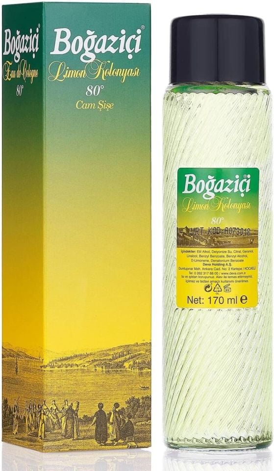Boğaziçi Limon Kolonyası 170 Ml.Cam Şişe