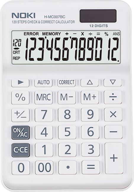 Noki Hesap Makinesi 12 Hane H-MC007BC Beyaz