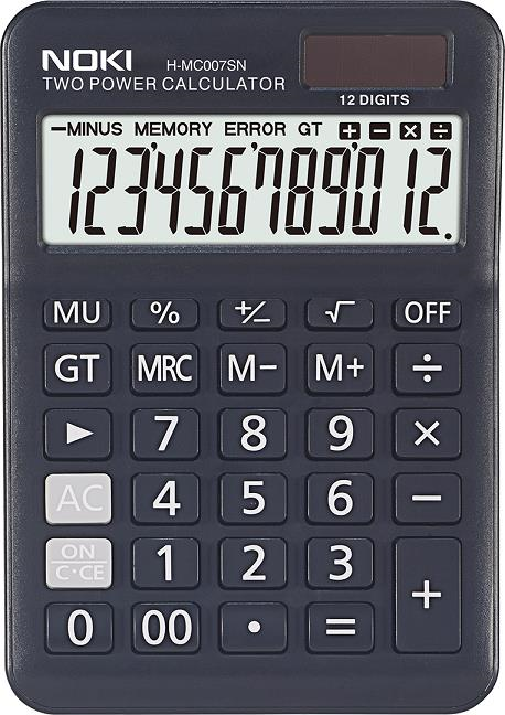 Noki Hesap Makinesi 12 Hane H-MC007SN Siyah