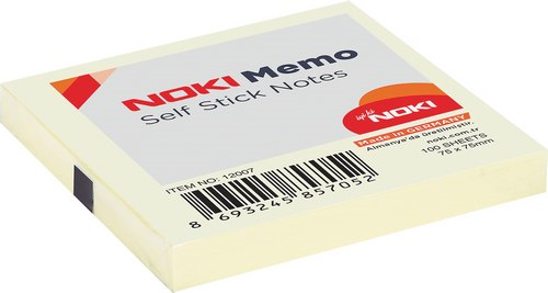 Noki Memo Yapışkanlı Post-it 75X75 100 Yaprak Sarı
