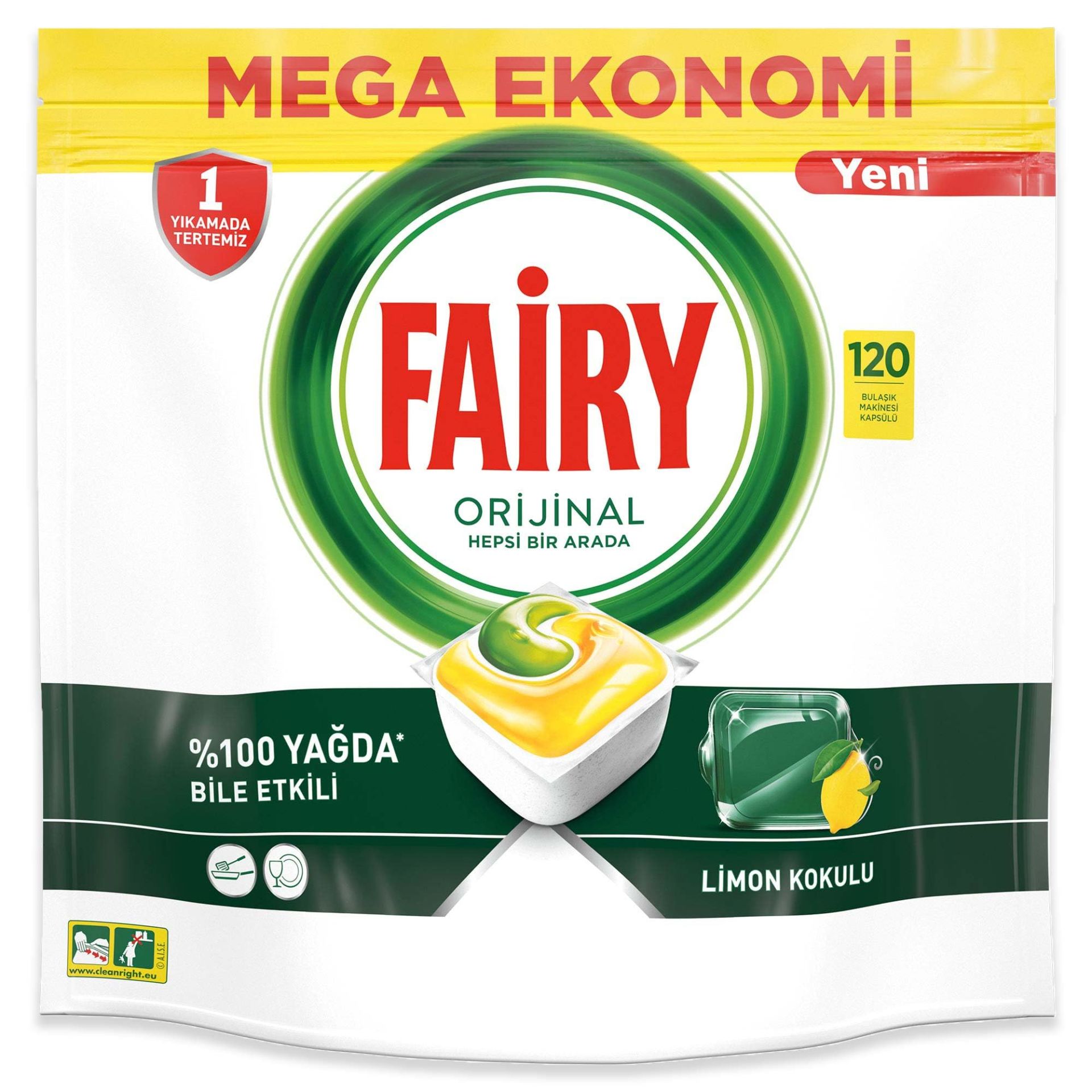 Fairy Bulaşık Makinası Tablet 120 Li