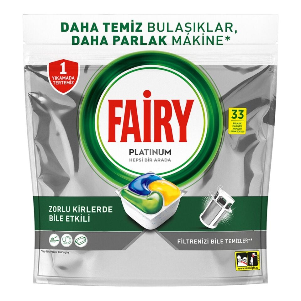 Fairy Bulaşık Makinası Tablet Platinum 33 Lü