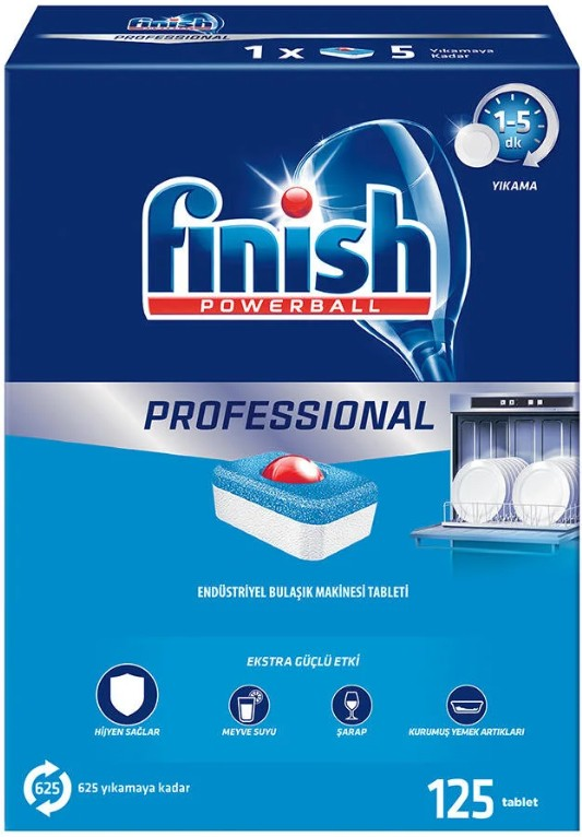 Finish Bulaşık Mkainası Deterjan Tablet 125 Li Endüstriyel