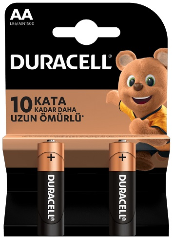 Duracell Kalem Pil AA 2 Li Paket