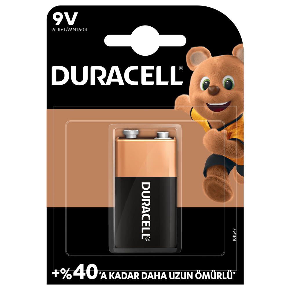 Duracell Pil 9 Volt Tekli Paket