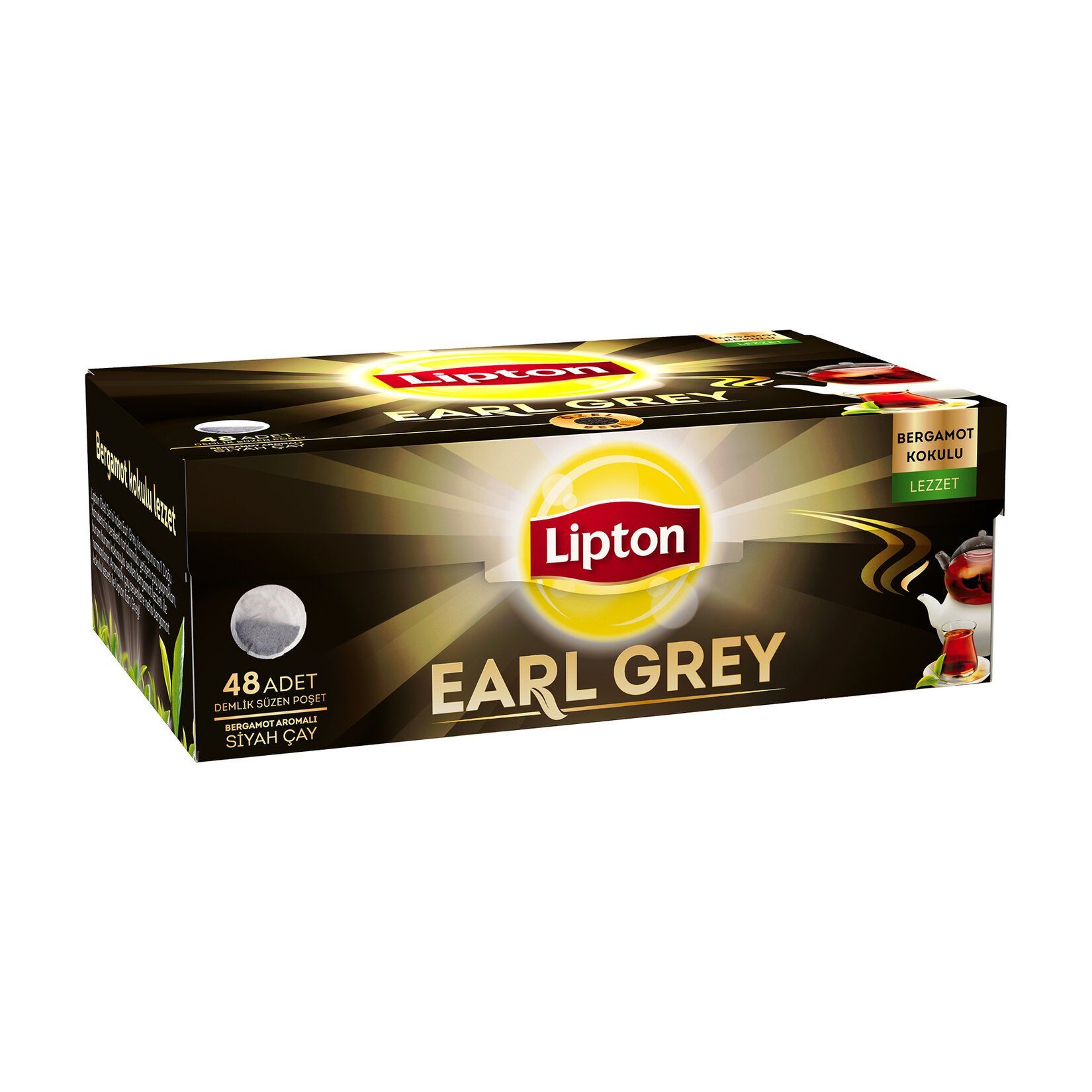 Lipton Earl Grey Demlik Poşeti Çay 48 Li Kutu