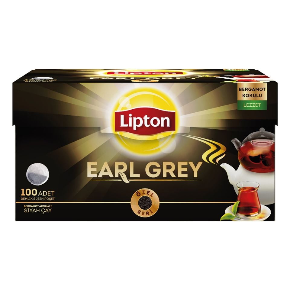 Lipton Earl Grey Demlik Poşeti Çay 100 Lü Kutu