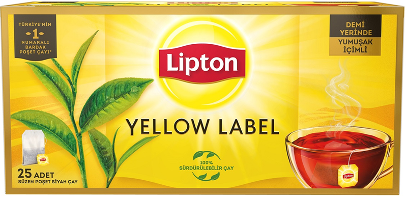 Lipton Yellow Label Bardak Poşet Çay 25 Li Paket