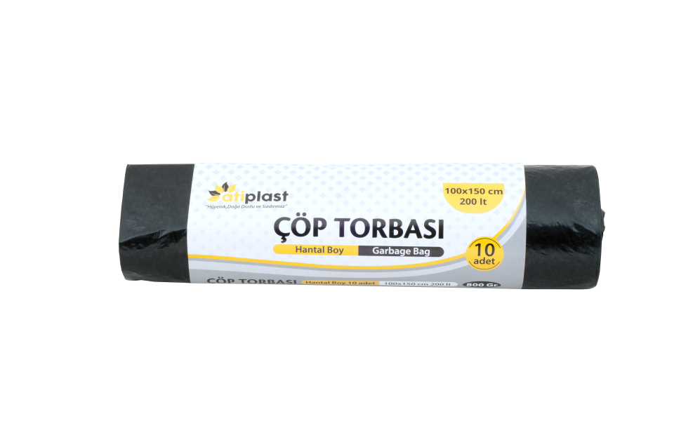 Atiplast Çöp Poşeti Endüstriyel Hantal 100X150 600 Gr.10 Lu Rulo