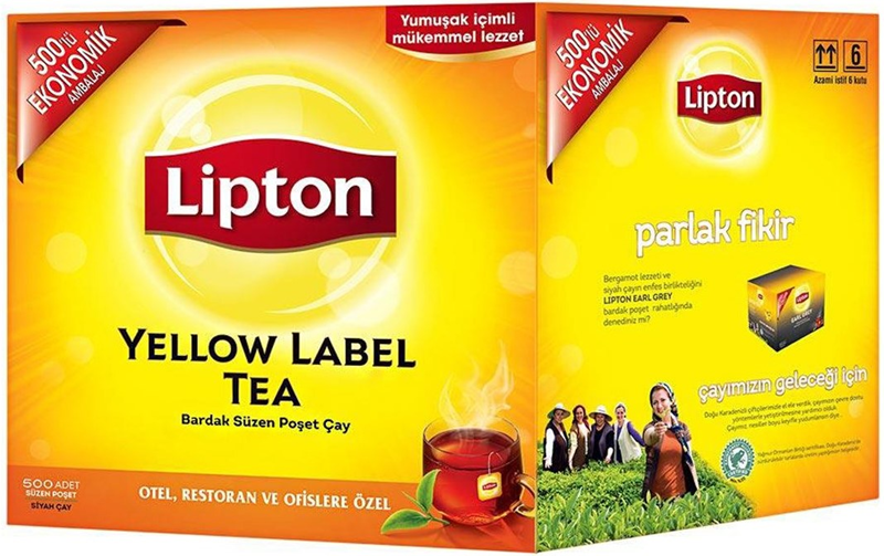 Lipton Yellow Label Bardak Poşet Çay 500 Lü Kutu