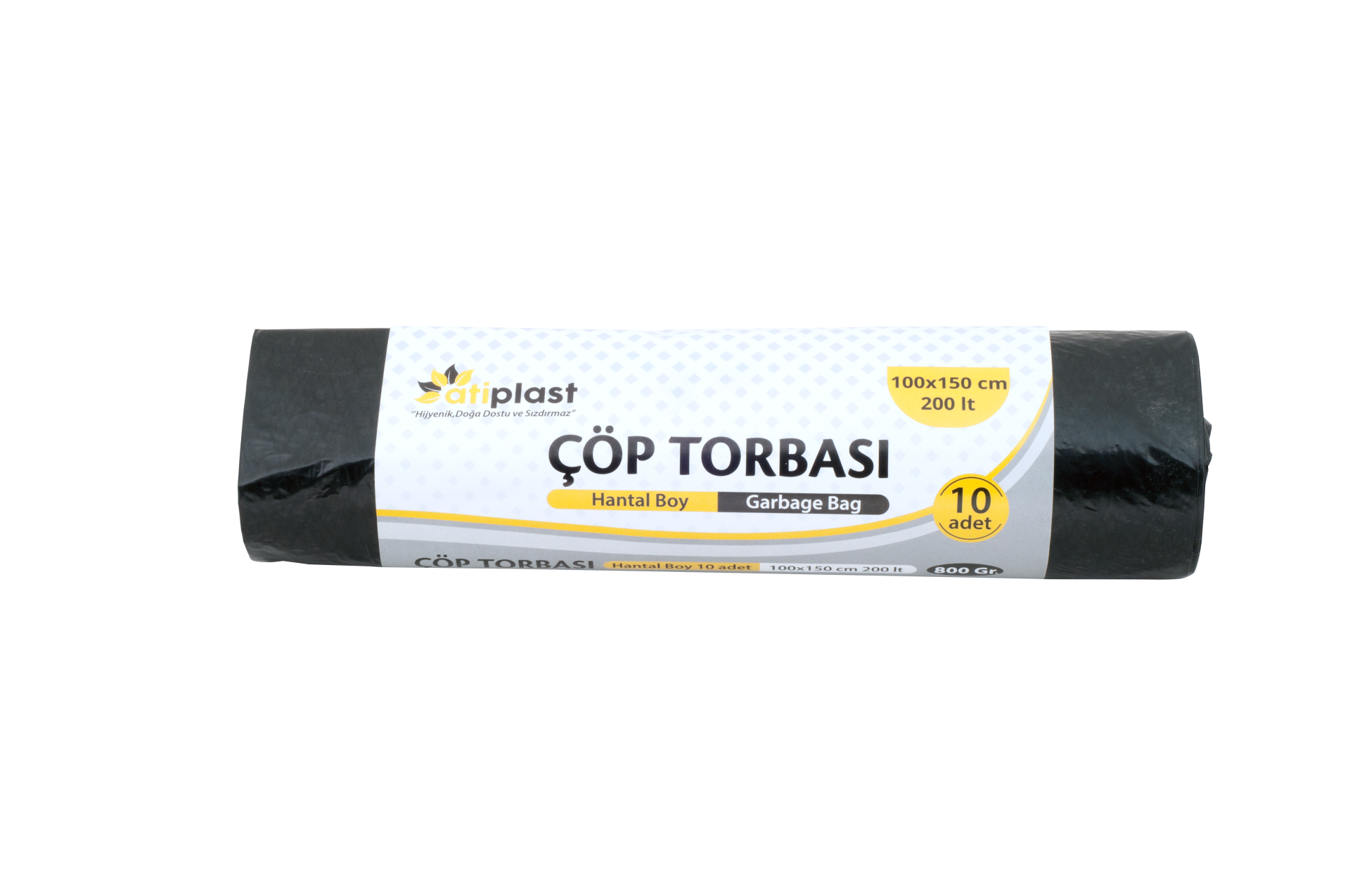 Atiplast Çöp Poşeti Endüstriyel Hantal 100X150 800 Gr.10 Lu Rulo