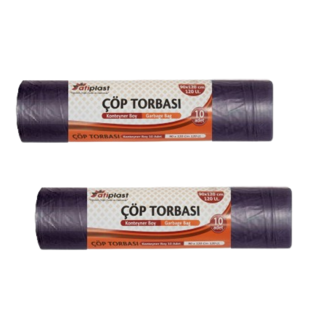 Atiplast Çöp Poşeti Konteyner 90X120 800 Gr.10 Lu Rulo