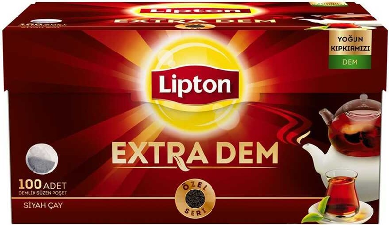 Lipton Extra Demlik Poşet Çay 100 Lü Kutu