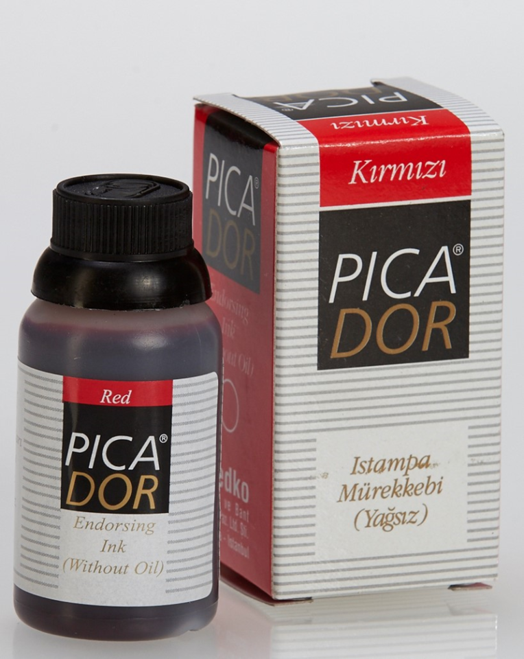 Pıcador Istampa Mürekkebi 30cc Kırmızı