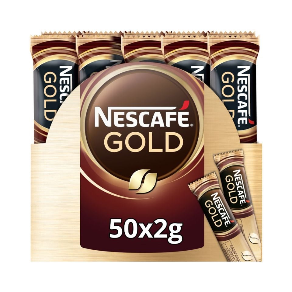 Nescafe Gold Kahve Poşet 2 Gr. 50 Li Paket