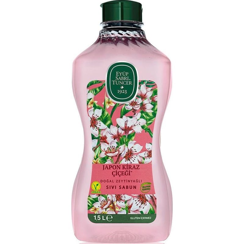 Eyüp Sabri Tuncer Doğal Zeytinyağlı Japon Kiraz Çiçeği Sıvı El Sabunu 1,500 Ml.