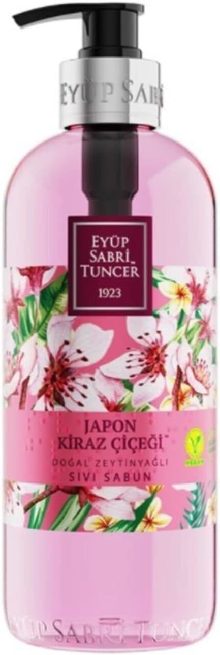 Eyüp Sabri Tuncer Doğal Zeytinyağlı Japon Kiraz Çiçeği Sıvı El Sabunu 500 Ml.