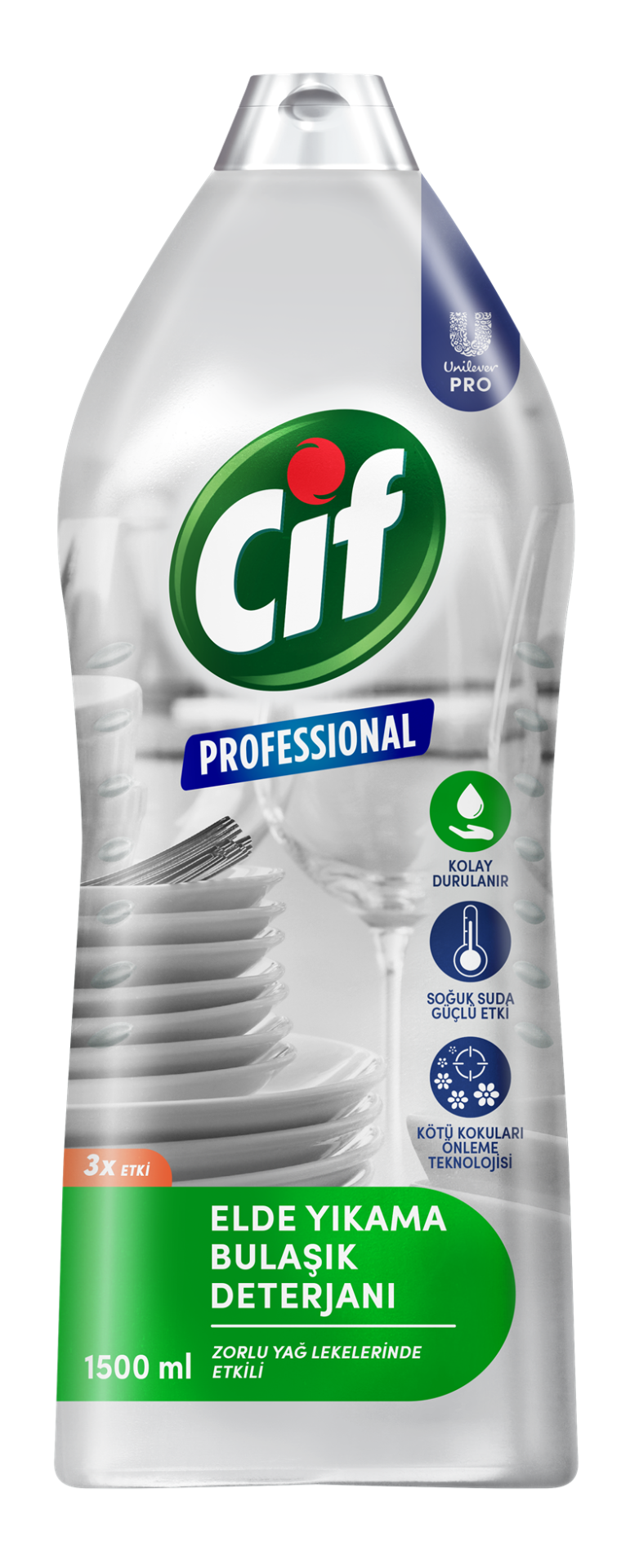 Cif Professional Bulaşık Deterjanı Elde Yıkama 1500 Ml.