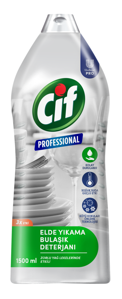 Cif Professional Bulaşık Deterjanı Elde Yıkama 1500 Ml.