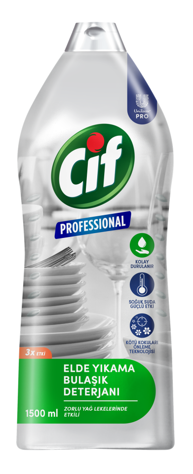 Cif Professional Bulaşık Deterjanı Elde Yıkama 1500 Ml.