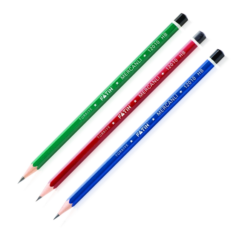 Fatih Kurşun Kalem Mercanlı 12 Li Paket