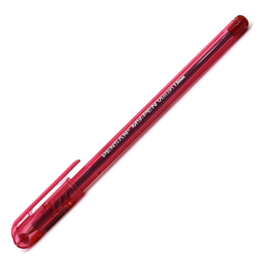 Pensan Tükenmez Kalem My-Pen 1.0 Mm.Kırmızı 25 Li Kutu