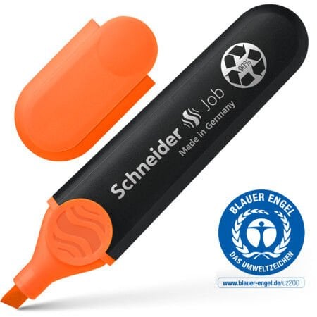 Schneider Job 150 Fosforlu Kalem Turuncu