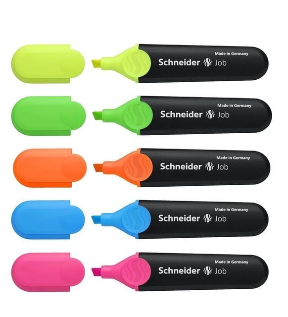 Schneider Job 150 Fosforlu Kalem 5 Li Paket