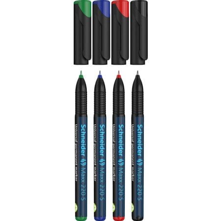 Schneider 220 S Permanent Kalem 4 Lü Paket