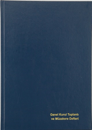 Genel Kurul Toplantı Ve Müzakere Defteri Plastik Kapak 96 Yaprak