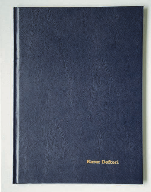 Karar Defteri Ciltli Plastik Kapak 96 Yaprak