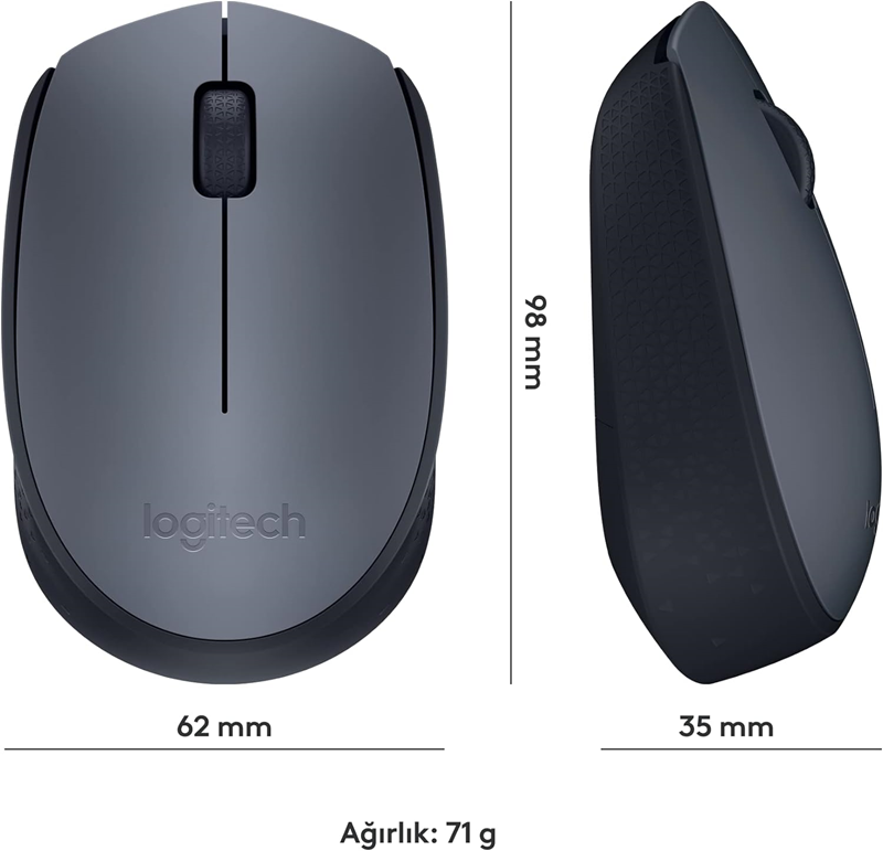 Logitech M170 Kablosuz Optical Mouse Siyah