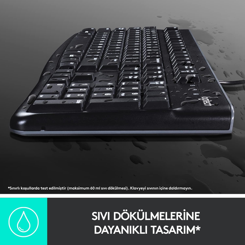 Logitech K120 Usb Kablolu Q Klavye Siyah
