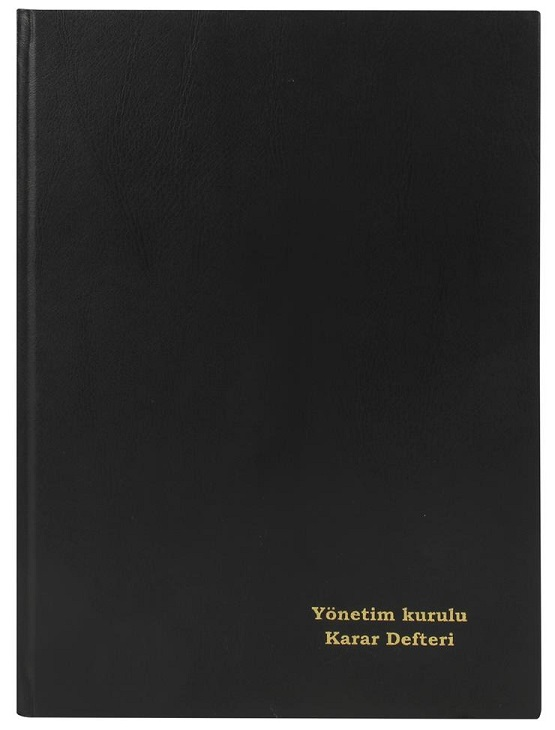Yönetim Kurul Karar Defteri Karton Kapak 22.5X32 96 Yaprak Numaralı