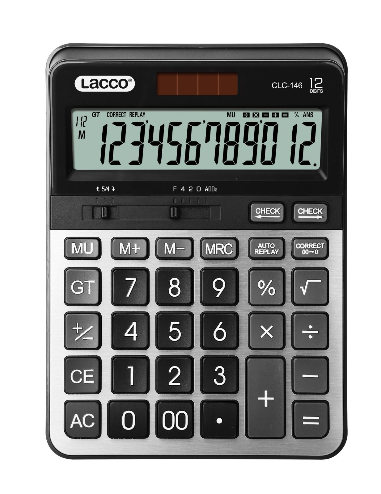 Lacco Hesap Makinesi 12 Haneli CLC-146 134X18 mm.