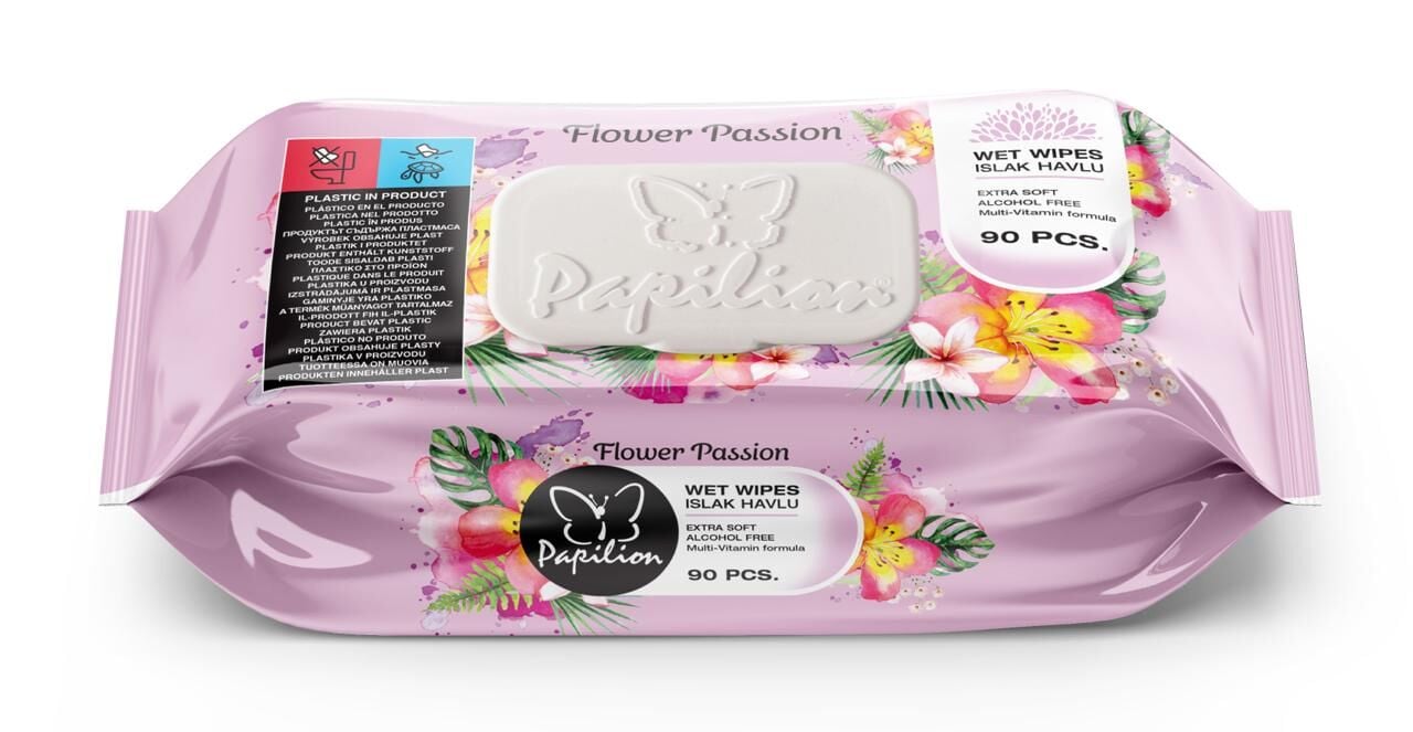 Papilion Islak Mendil Flower Passion 90 Lı Paket