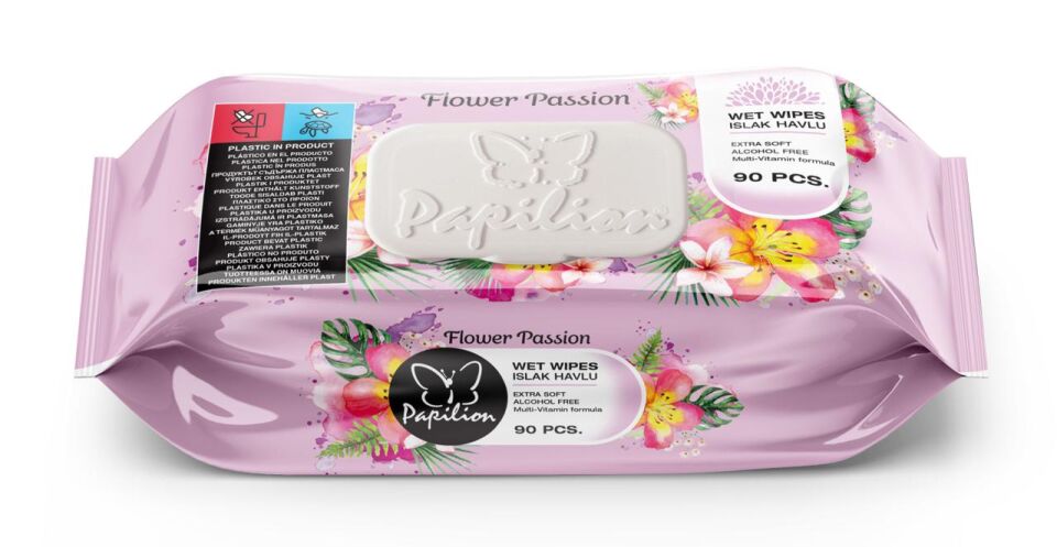 Papilion Islak Mendil Flower Passion 90 Lı Paket