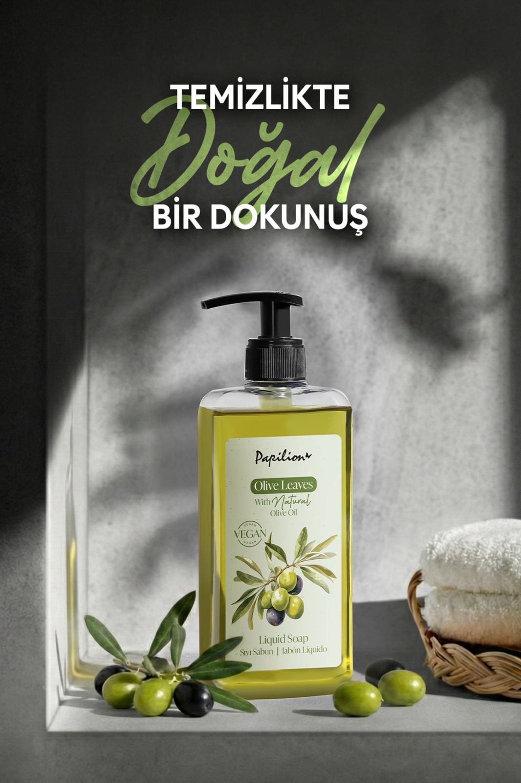 Papilion Sıvı El Sabunu Olive Leaves 400 Ml.