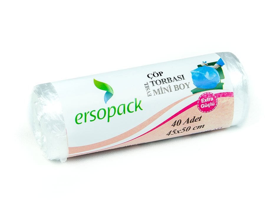 Ersopack Mini Boy Çöp Poşeti 45x50 70 Gr.40 Lı Paket
