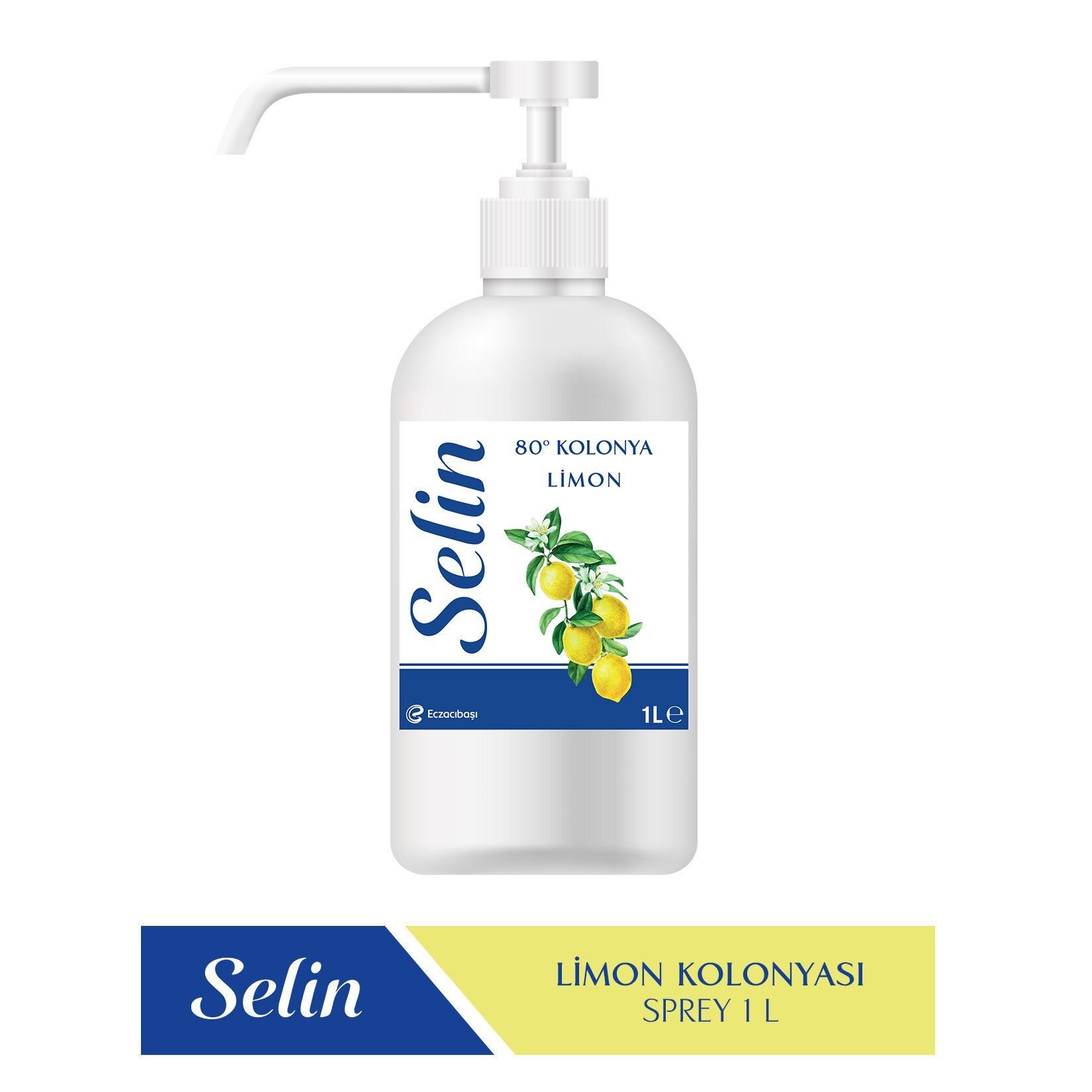 Selin Kolonya Limon 1 Lt.Pompalı