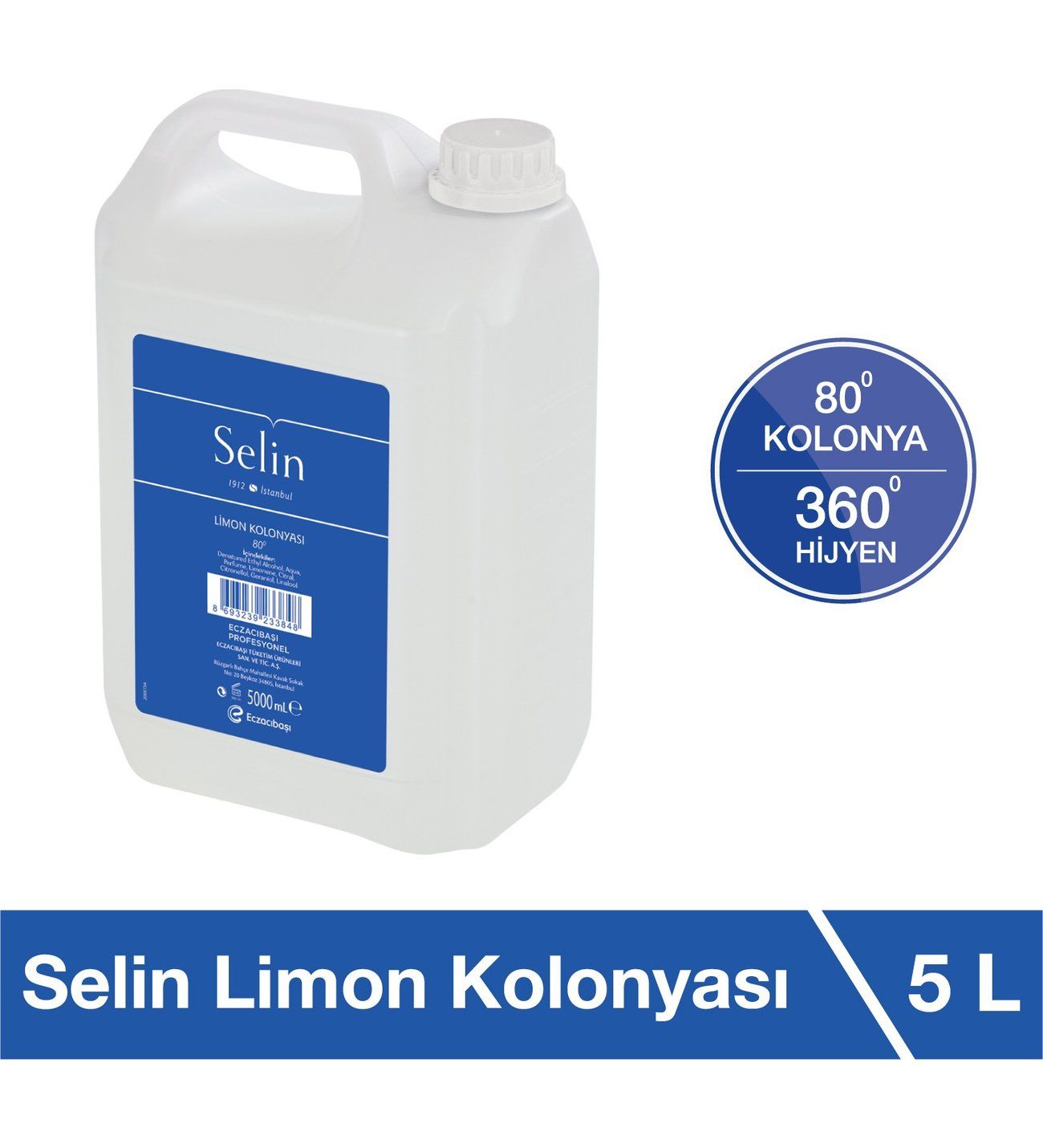 Selin Kolonya Limon 5 Kğ