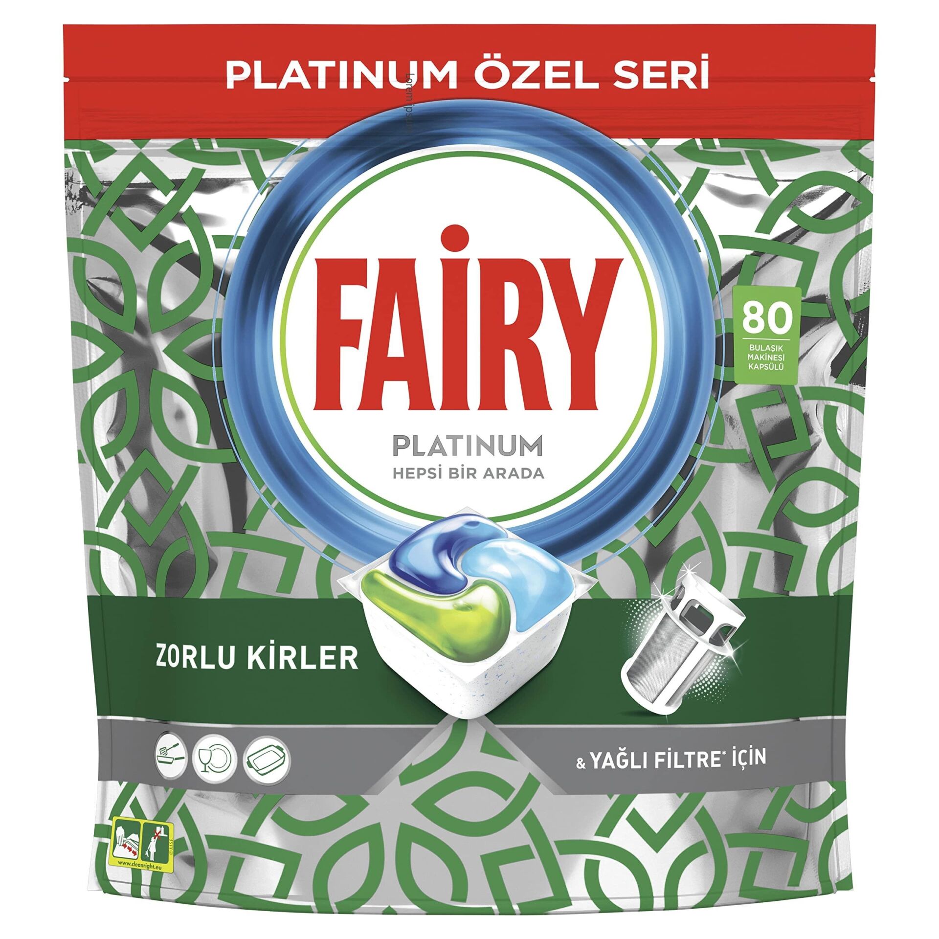Fairy Bulaşık Makinası Tablet Platinum Plus 80 İ