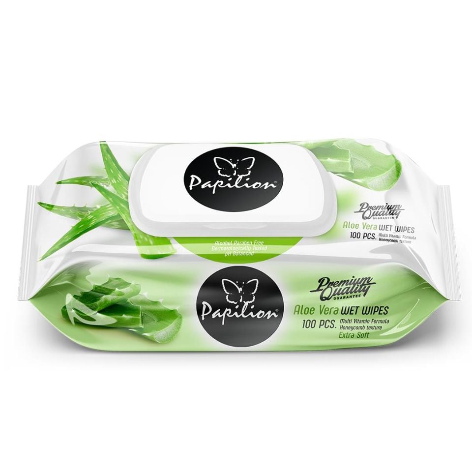 Papilion Islak Mendil Alo Vera 100 Lü Paket