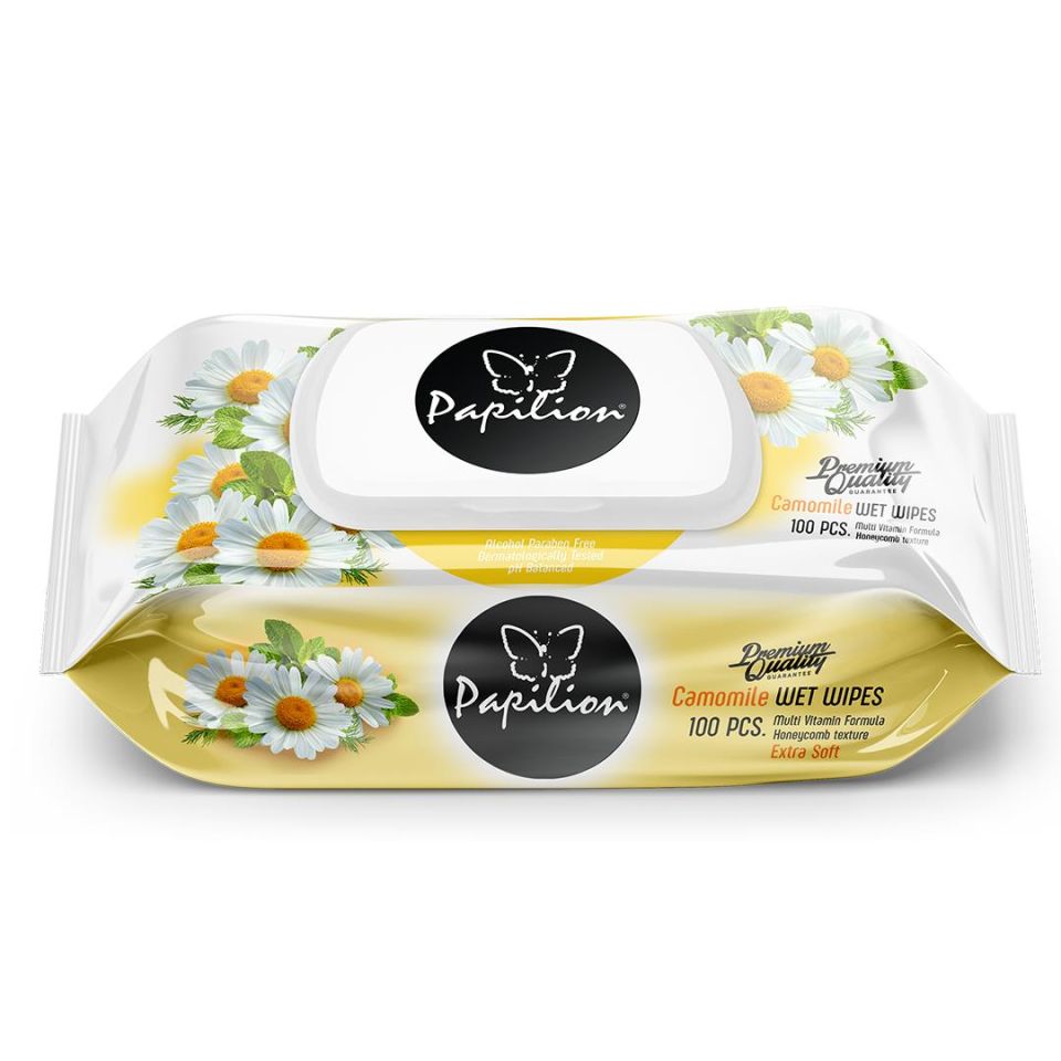 Papilion Islak Mendil Papatya 100 Lü Paket
