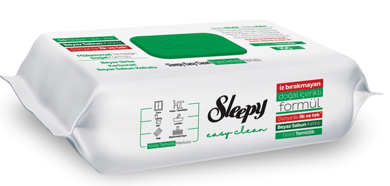 Sleepy Temizlik Havlusu Beyaz Sabun Katkılı 100 Lü Paket