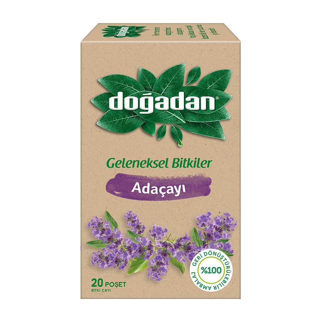 Doğadan Bitki Çayı Adaçayı 1,3 Gr.25 Li Paket