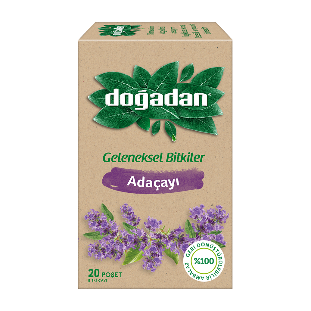 Doğadan Bitki Çayı Adaçayı 1,3 Gr.25 Li Paket